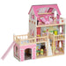 3 Storey Dolls House with 13 Pieces of Wooden Furniture and Accessories - Little and Giant Explorers AIYAPLAY