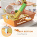 3-Tier Hamster Cage - Tubes, Wheel, Ramps and Accessories | Gerbil Habitat with Food Dish PAWHUT - Little and Giant Explorers PawHut