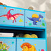 3-Tier Kids Storage Unit | Dinosaur Design with 9 Removable Boxes - Little and Giant Explorers AIYAPLAY