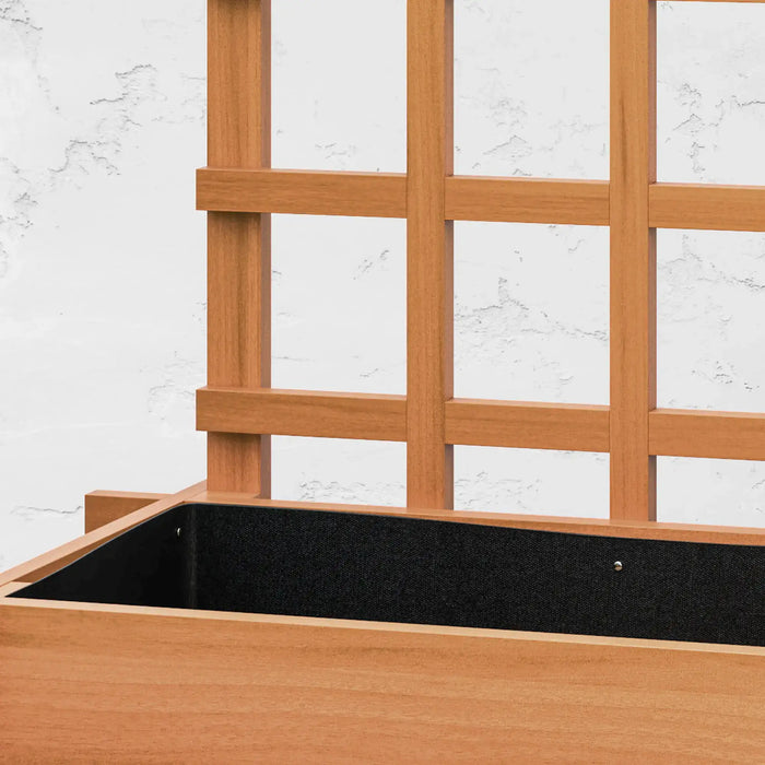 3-Tier Raised Garden Bed | Back Trellis and Three Planter Boxes - Little and Giant Explorers Outsunny