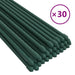 Garden Plant Stakes 30 pcs Green 60 cm Steel - Little and Giant Explorers vidaXL