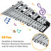 30-tone premium aluminum glockenspiel xylophone with musical notes on white background