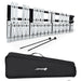 Sonart soprano alto glockenspiel with 30 silver metal bars, black frame, 2 mallets, and carrying case