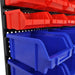 30 Piece Wall Mounted Plastic Storage Bin Set in Blue and Red - Little and Giant Explorers Little and Giant Explorers