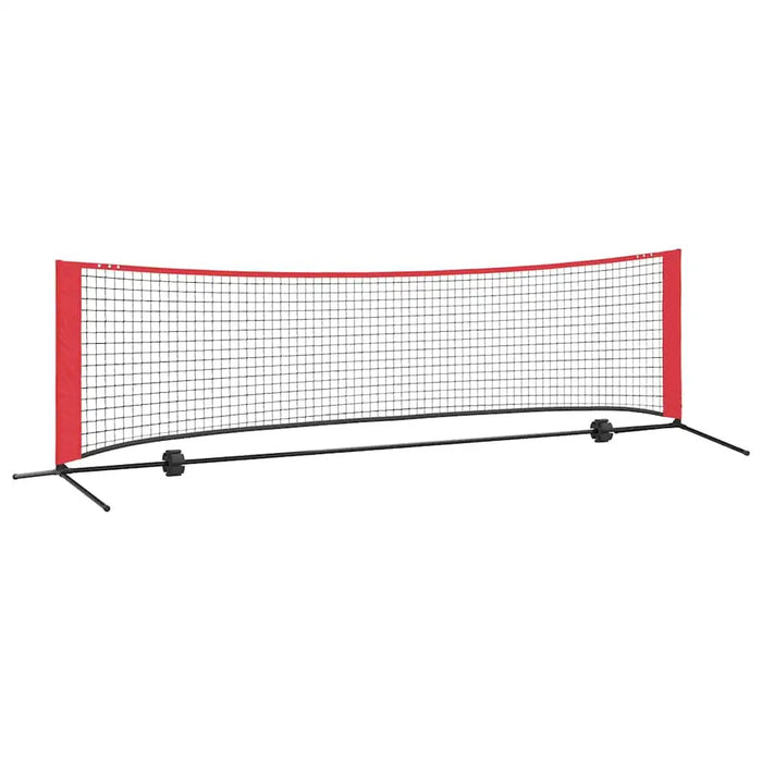 301cm Outdoor Tennis Net Set with Carry Bag - Black and Red | Polyester VIDAXL - Little and Giant Explorers vidaXL