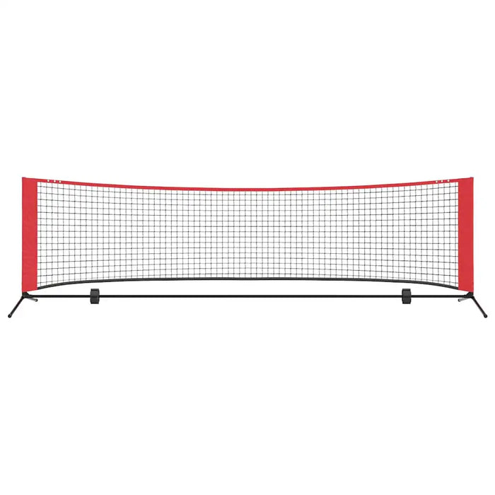 301cm Outdoor Tennis Net Set with Carry Bag - Black and Red | Polyester VIDAXL - Little and Giant Explorers vidaXL