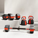 30kg Adjustable Dumbbell Set – 4-in-1 Weights Kit | Barbell, Kettlebell and Push-Up Stand SPORTNOW - Little and Giant Explorers SPORTNOW
