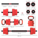 30kg Four-in-One Weights Set - Red | Dumbbells, Barbells, Kettlebells and Push-Up Stands SPORTNOW - Little and Giant Explorers SPORTNOW
