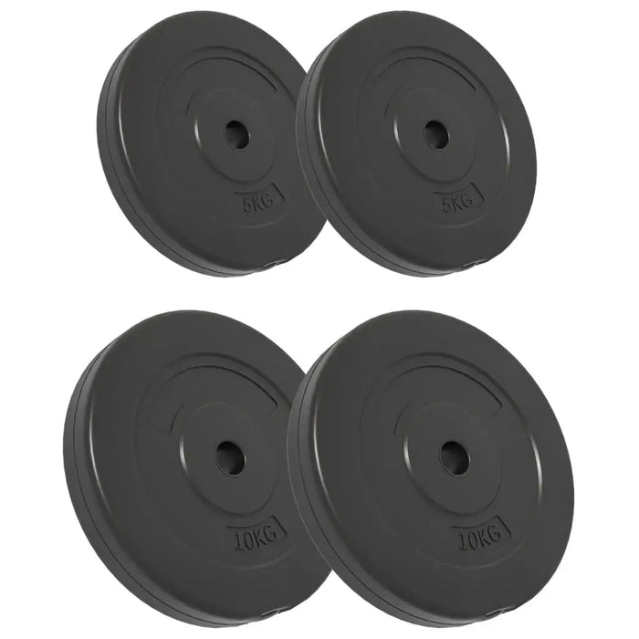 4 Cement Weight Plates 30kg - Little and Giant Explorers vidaXL