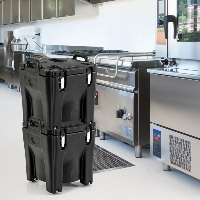 30L Insulated Food Carrier | Portable 3-Layer Hot and Cold Storage Box with Wheels COSTWAY - Little and Giant Explorers Costway