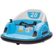 360° Rotation Kids Bumper Car with Remote Control in Light Blue 12V - Little and Giant Explorers AIYAPLAY