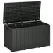 366L Outdoor Storage Box – Black Double-Wall Plastic | Hydraulic Lid OUTSUNNY - Little and Giant Explorers Outsunny