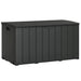 366L Outdoor Storage Box – Black Double-Wall Plastic | Hydraulic Lid OUTSUNNY - Little and Giant Explorers Outsunny