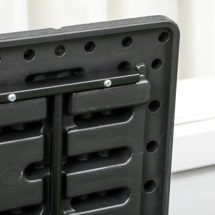 366L Outdoor Storage Box – Black Double-Wall Plastic | Hydraulic Lid OUTSUNNY - Little and Giant Explorers Outsunny