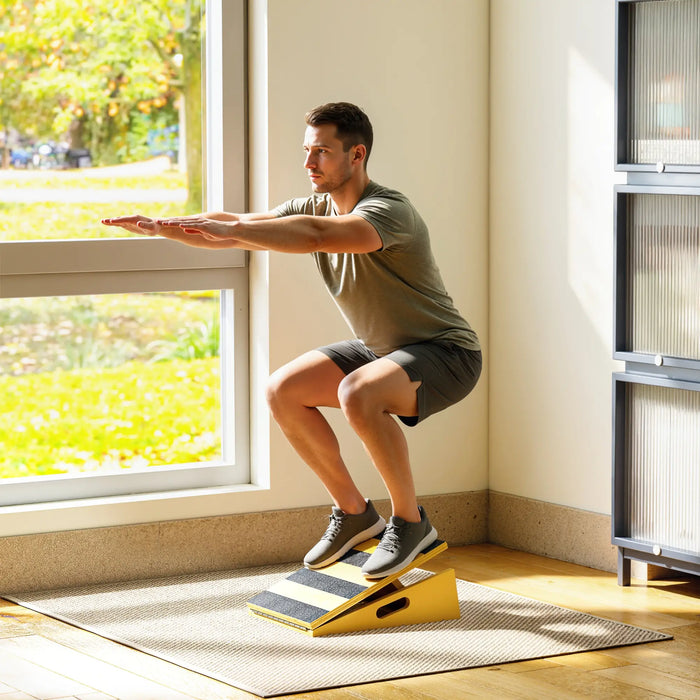 Slant Board Calf Stretcher | Adjustable Incline Stretch Board for Mobility and Recovery SPORTNOW