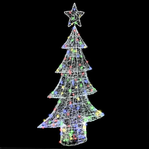 3D Acrylic Christmas Tree Decoration – Multicolour LED Lights | USB Powered VIDAXL - Little and Giant Explorers vidaXL