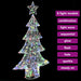 3D Acrylic Christmas Tree Decoration – Multicolour LED Lights | USB Powered VIDAXL - Little and Giant Explorers vidaXL