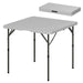 3FT Adjustable Height Heavy Duty Folding Camping Table in Grey - Little and Giant Explorers Outsunny