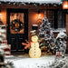 3FT Waterproof Lighted Christmas Snowman with 78 LEDs - Little and Giant Explorers Outsunny