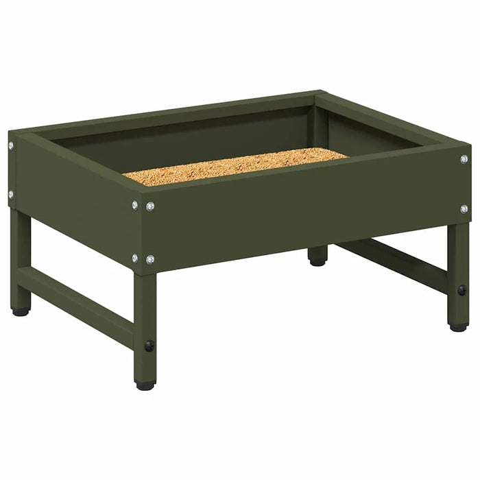 3kg Large Chicken Feeder – Olive Green | Drainage Holes and Vegetable Nail Holders VIDAXL - Little and Giant Explorers