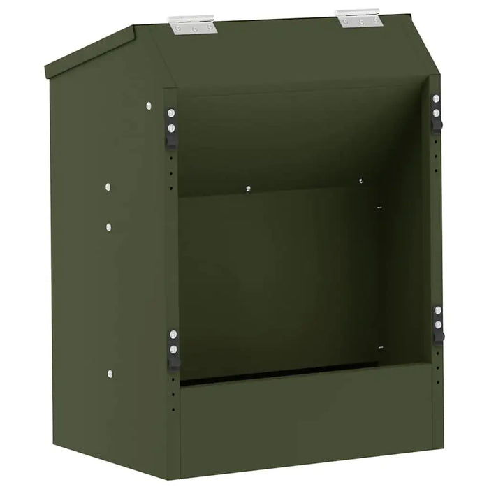 3kg Metal Rabbit Feeder – Olive Green | Cold-Rolled Steel Feeder with Drainage Holes VIDAXL - Little and Giant Explorers