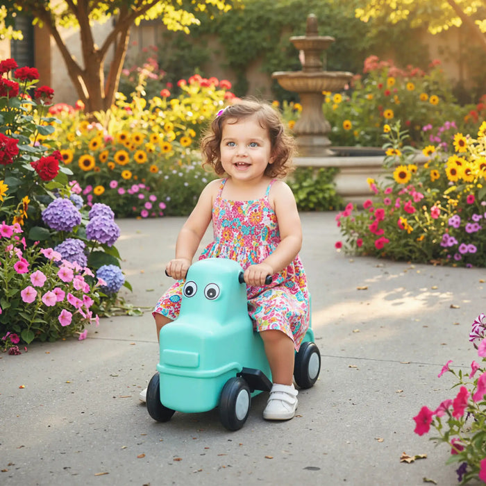 3m Long Kids Roller Coaster Ride-On Track – Multicoloured | Sliding Car with Guardrails AIYAPLAY - Little and Giant Explorers AIYAPLAY