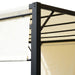Metal Retractable Pergola Canopy in Cream White (3 x 3 x 2.3m) - Little and Giant Explorers Outsunny
