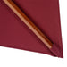 3x3m Pagoda-Style Bamboo Garden Parasol – Wine Red | Double-Tier Canopy OUTSUNNY - Little and Giant Explorers Outsunny