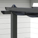 3x3m Retractable Pergola – Dark Grey | Aluminium Garden Shelter with Sliding Canopy OUTSUNNY - Little and Giant Explorers Outsunny