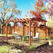 Wooden Pergola Kit with Stable Structure for Climbing Vines - Little and Giant Explorers Outsunny