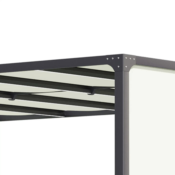 Outdoor Garden Pergola in Cream White (3 x 4m) - Little and Giant Explorers Outsunny