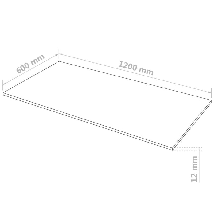 4 -12mm - MDF Sheets - Rectangular - 120 x 60cm - Little and Giant Explorers vidaXL