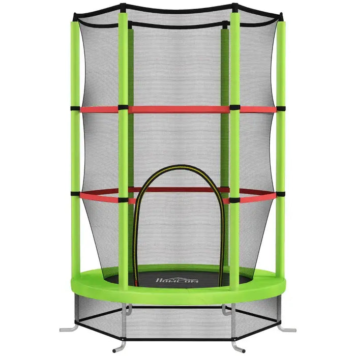 Kids Trampoline with Safety Net | Spring-Free Bungee Design - Little and Giant Explorers HOMCOM
