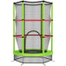 Kids Trampoline with Safety Net | Spring-Free Bungee Design - Little and Giant Explorers HOMCOM
