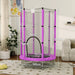 4.6FT Kids Trampoline with Safety Net | Purple with 360° Net - Little and Giant Explorers AIYAPLAY