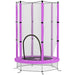 4.6FT Kids Trampoline with Safety Net | Purple with 360° Net - Little and Giant Explorers AIYAPLAY