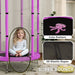 4.6FT Kids Trampoline with Safety Net | Purple with 360° Net - Little and Giant Explorers AIYAPLAY