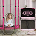 4.6FT Pink Trampoline with Safety Enclosure Net - Little and Giant Explorers AIYAPLAY