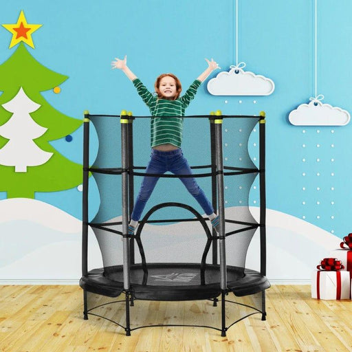 5.2FT Kids Trampoline with Safety Enclosure and Springless Design Ø140cm - Little and Giant Explorers HOMCOM