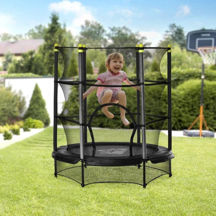 5.2FT Kids Trampoline with Safety Enclosure and Springless Design Ø140cm - Little and Giant Explorers HOMCOM