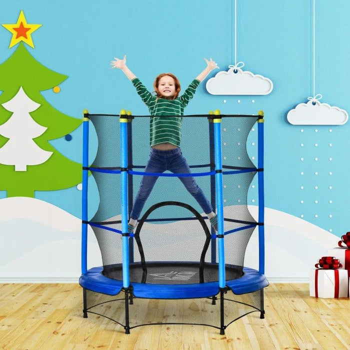 5.2FT Kids Trampoline with Safety Enclosure and Springless Design Ø140cm - Little and Giant Explorers HOMCOM