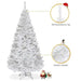 4.9ft Artificial Christmas Tree – White PVC Pine | Metal Stand - Indoor and Outdoor Use COSTWAY - Little and Giant Explorers Costway