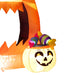 4.9FT Tall Halloween Inflatable Pumpkin Archway with Cute Ghost and LED Lights - Little and Giant Explorers Outsunny