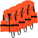 4 Buoyancy Aids 100 N 70-90 kg - Little and Giant Explorers vidaXL