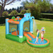 4-in-1 Bounce Castle with Water Slide, Pool, Basketball Hoop and Trampoline with Blower - Little and Giant Explorers Outsunny