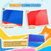 Close-up of robust 800D+420D Oxford fabric and tight stitching on inflatable water park