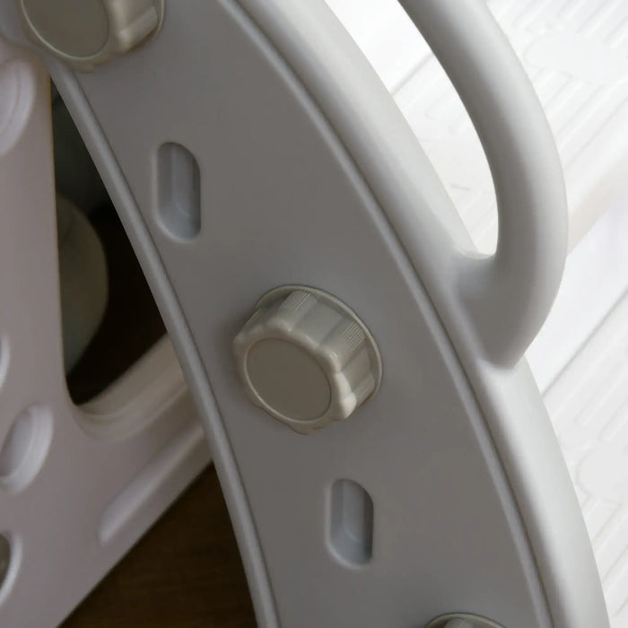 Kids Slide 4-in-1 Design | with Basketball Hoop, Telescope and Climber (Grey Edition) - Little and Giant Explorers AIYAPLAY