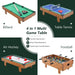 4-in-1 multi-game table with billiard, table tennis, air hockey, and foosball components.