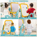 4-in-1 Multifunctional Art Easel | Adjustable Height with Writing Table and Ring Toss Game - Little and Giant Explorers Costway