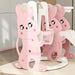 4-in-1 Rabbit-Themed Kids Slide and Swing Set in Pink - Little and Giant Explorers AIYAPLAY